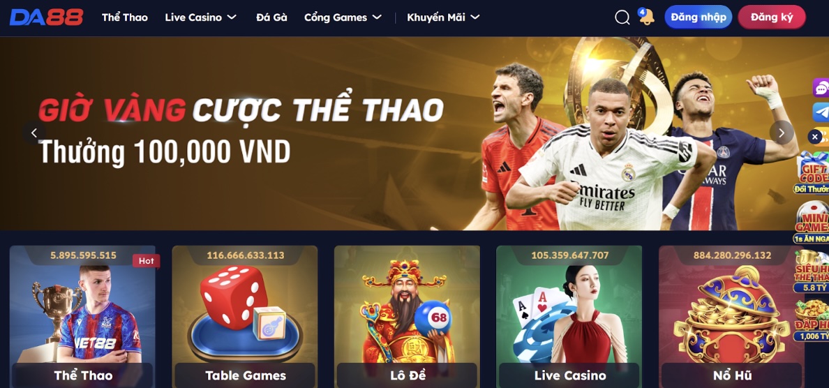 Lý do bet thủ nên tham gia cá cược trên DA88