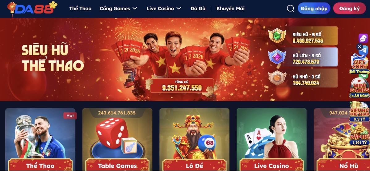 Những điểm vượt trội giúp DA88 ghi dấu ấn với bet thủ Việt