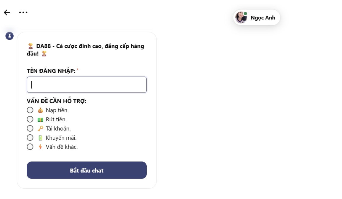 Quy trình liên hệ nhà cái DA88 nhanh chóng