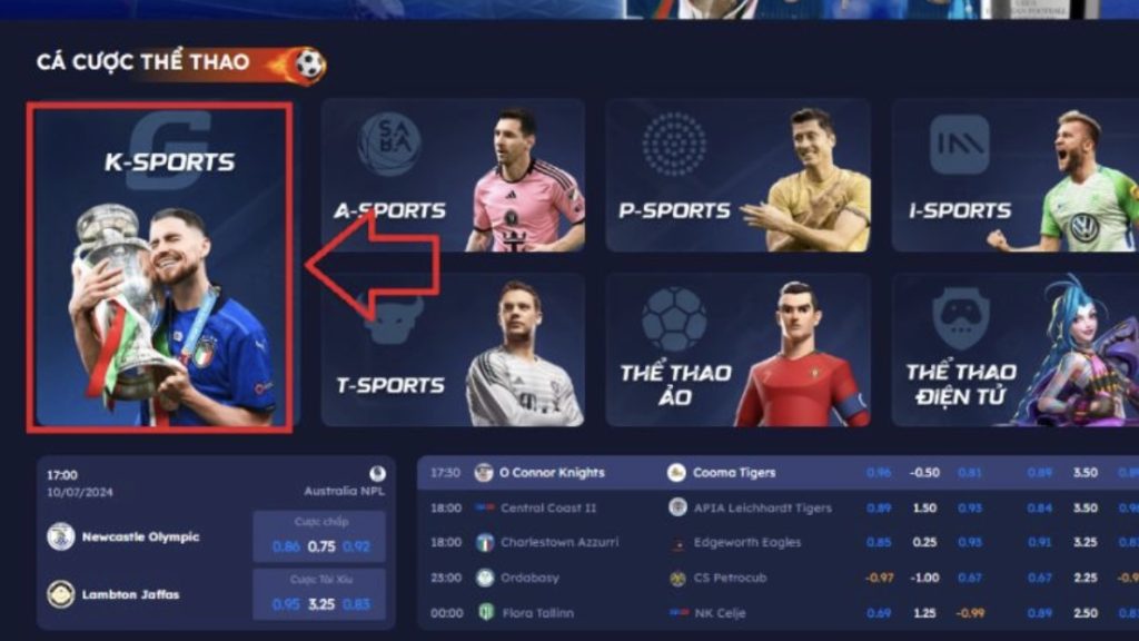 Sơ lược về sảnh cược thể thao K-Sports DA88 