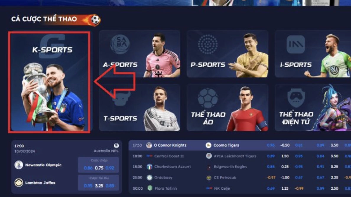 Sơ lược về sảnh cược thể thao K-Sports DA88 